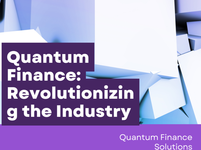 Quantum Finance Technology in Action